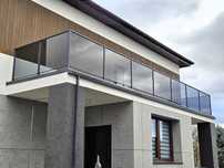 Balustrada szklana ze stali nierdzewnej, balustrady, barierki szkło