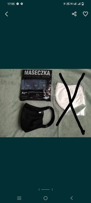 Maseczki bawełniane nowe 4f