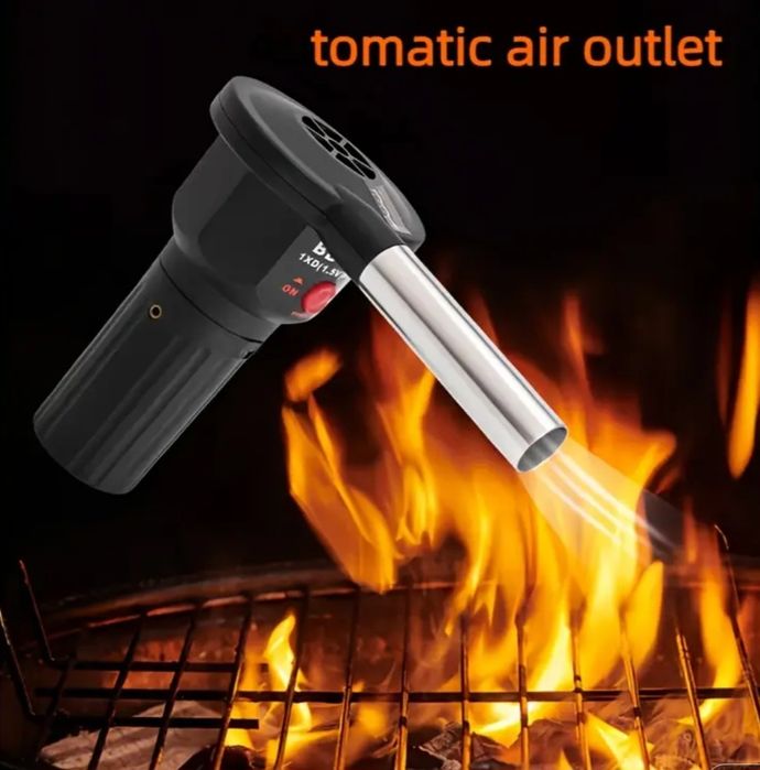 Soprador de churrasco portátil