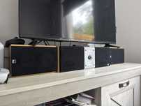Kino domowe Yamaha DSP-A590 + zestaw 3 glosnikow M-Audio 8 ohm