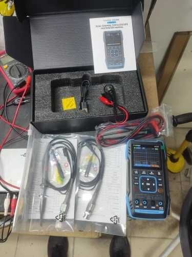 Fnirsi 2C23T — 3 в 1 : осцилограф генератор і мультиметр. 2 щупи P6100