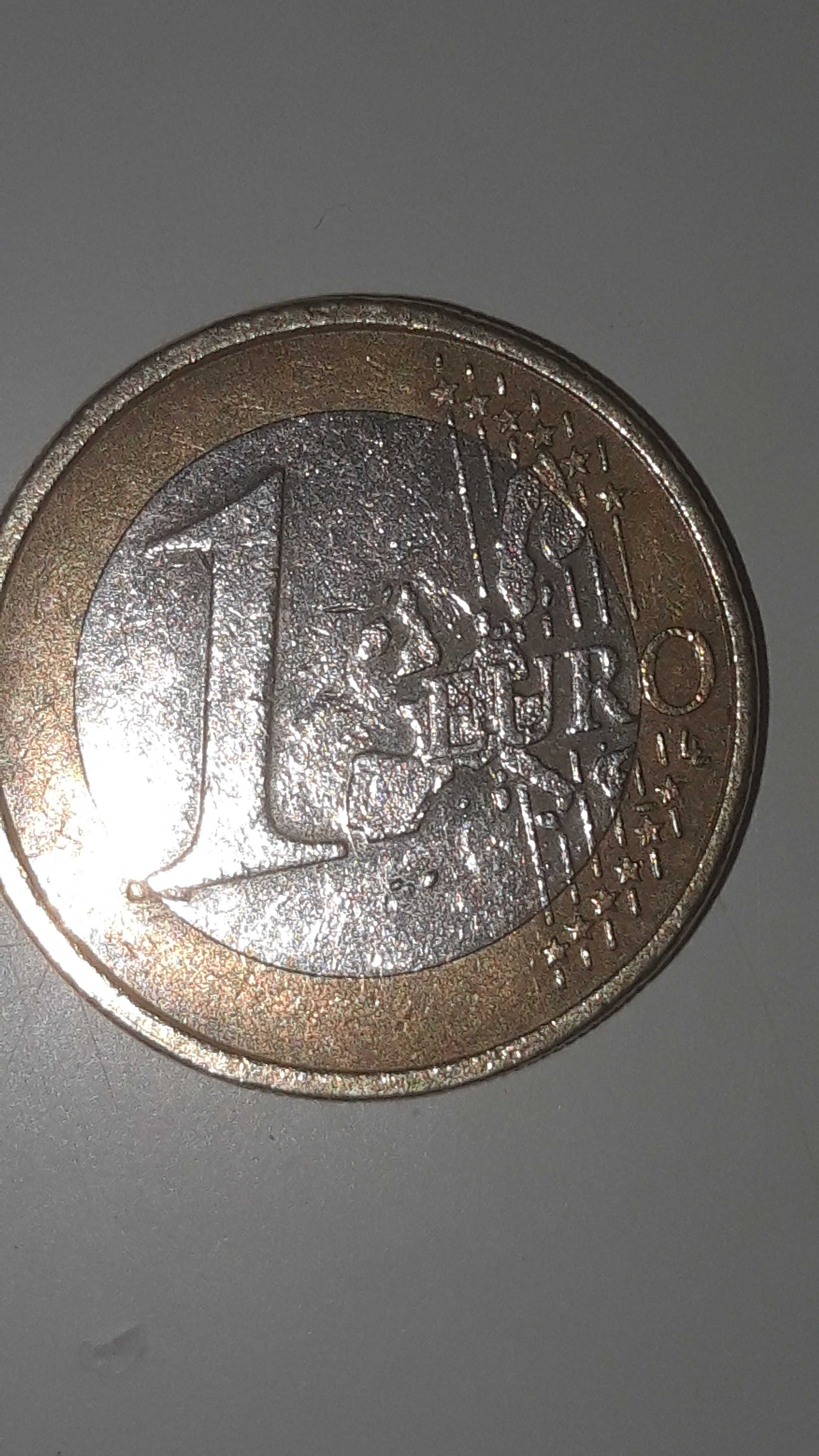 Moeda de 1 euro da Filandia 2002.