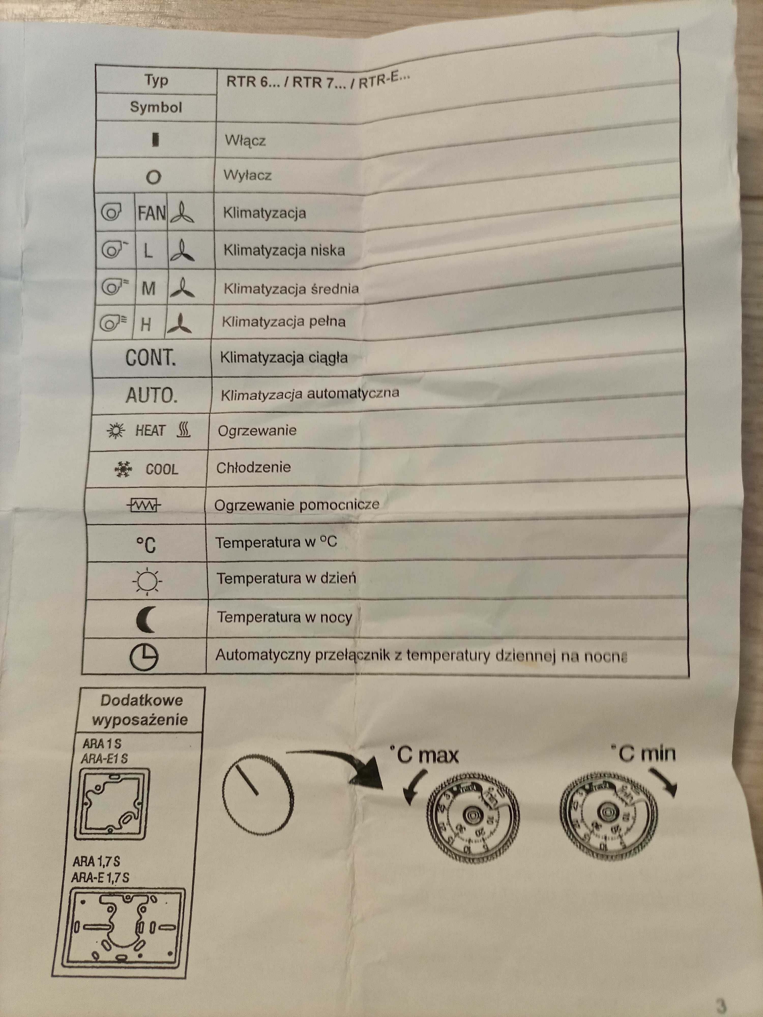 Okazja! NOWY Termostat pokojowy AEG