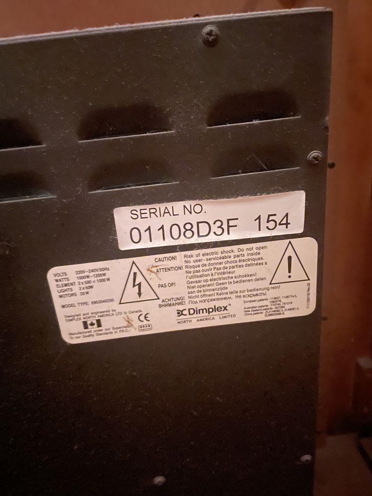 Електрокамін Dimplex + режим обігрівача