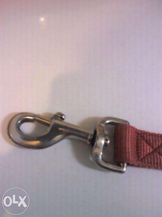 Trela 98 cm vermelha p/animais grandes