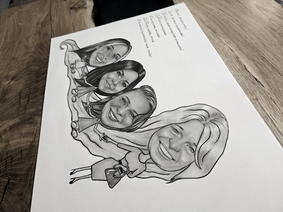 Karykatura | portret humorystyczny | prezent