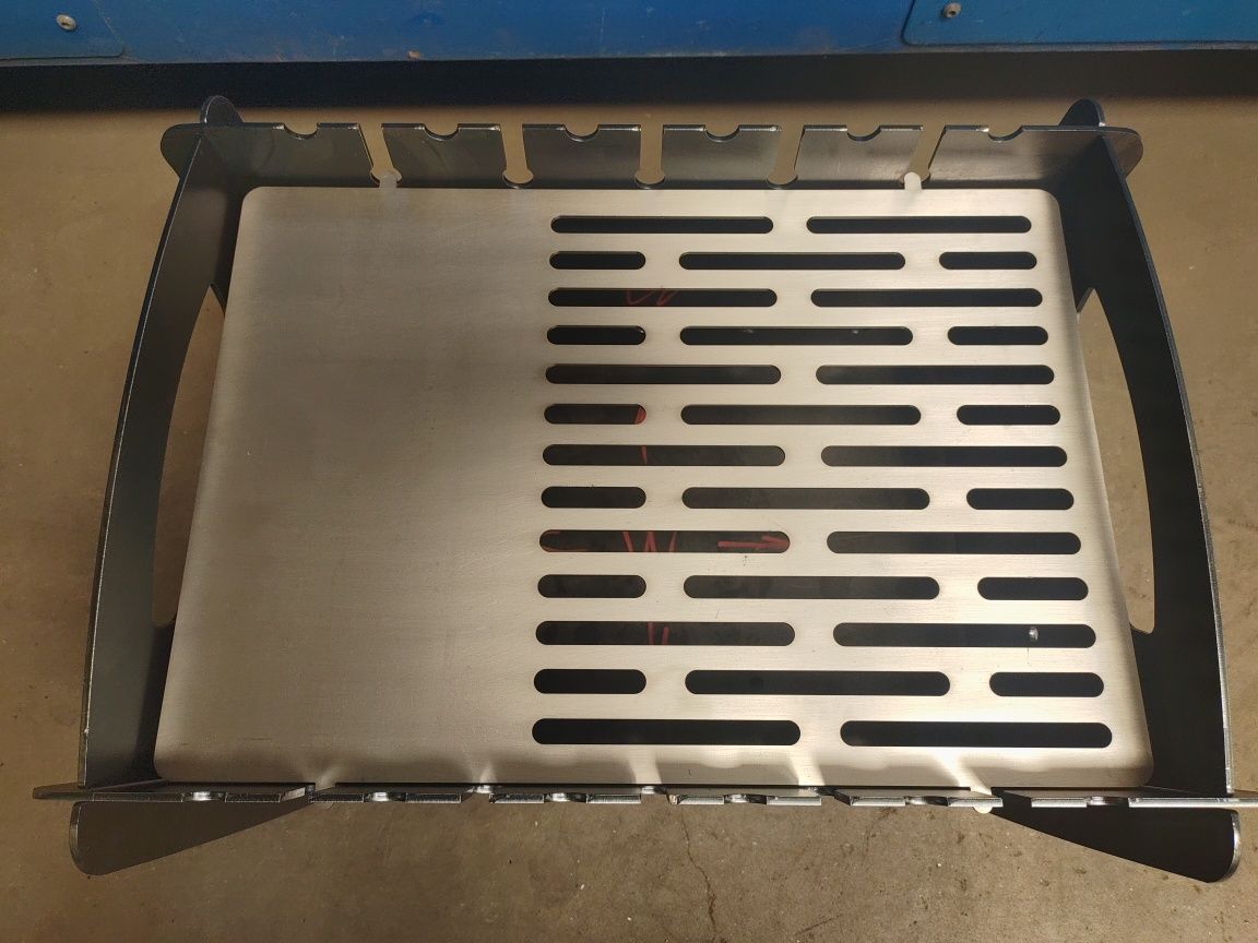 Składany mangal,grill 3mm.+ruszt nierdzewny