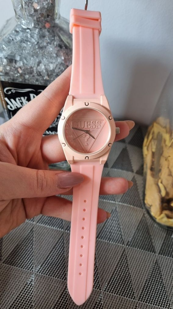 Zegarek  różowy silikonowy pasek