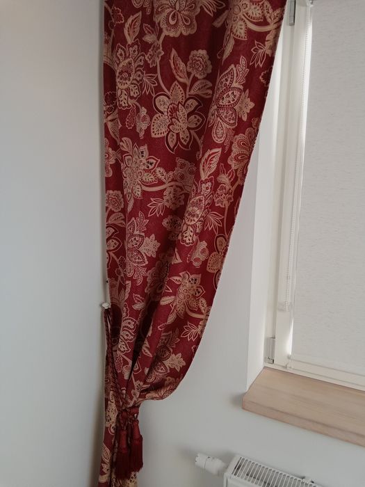 2x zasłona panel 3x lambrekin paisley boho hippie