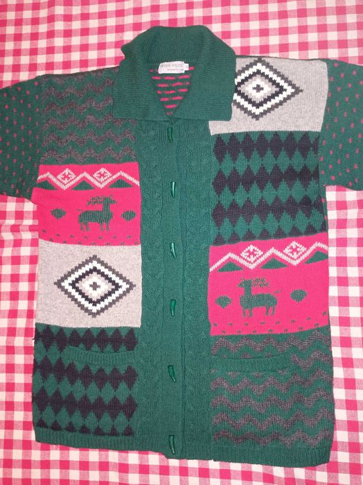 Sweter norweski damski XXL 90% wełna