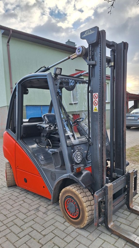 Linde H20 seria 392 przesuw boczny UDT wózek widłowy widlak nie toyota