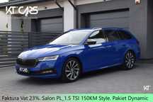 Skoda Octavia 1.5 TSI 150KM_Style z pakietem Dynamic_pierwszy właściciel_FV 23%