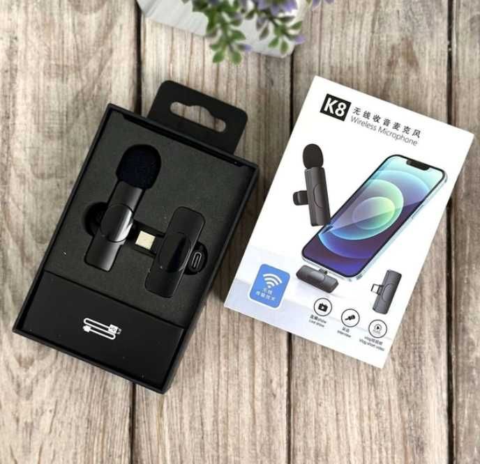Мікрофон бездротовий петличний Wireless Microphone K8