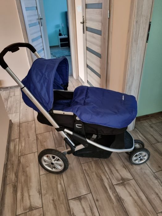 Mothercare zestaw 3 częściowy wózek granatowy  stan bdb