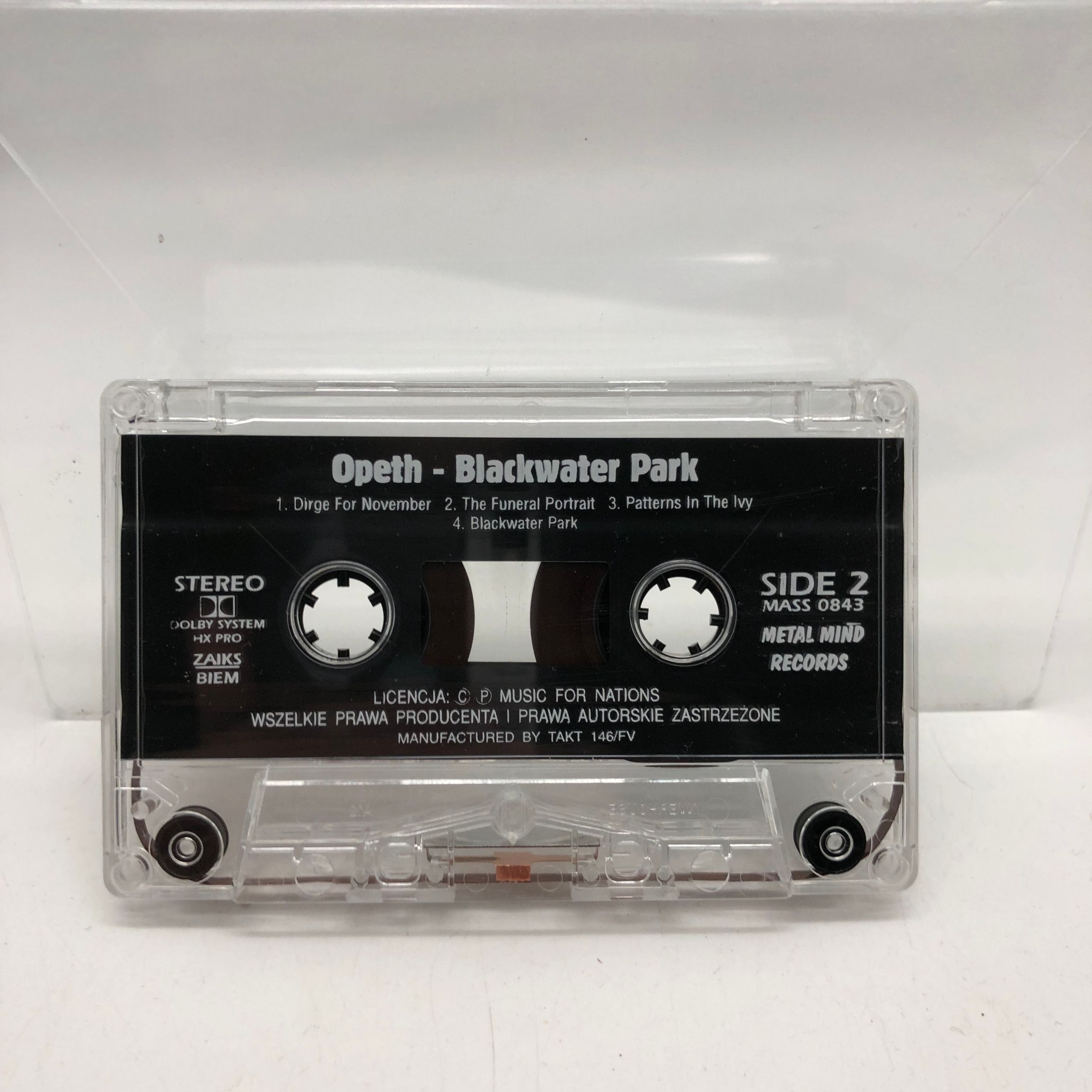 kaseta - opeth - blackwater park 2001