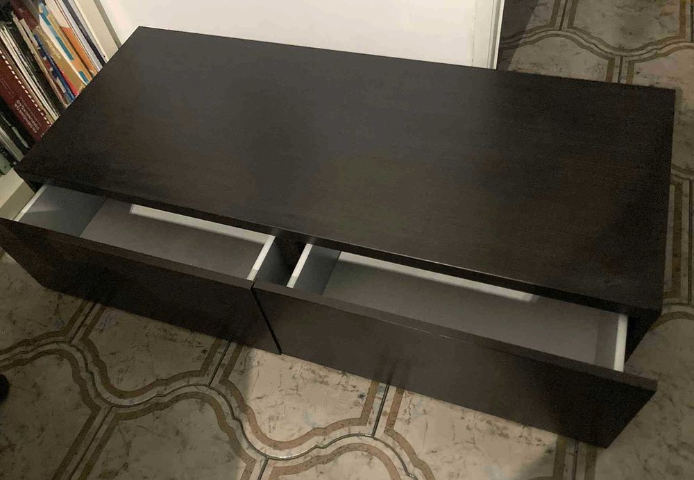 Móvel de apoio/TV IKEA 120 X 51 X 25,5 cm c/2 gavetas