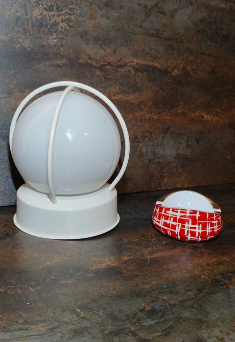 Lampa Peryskop, memphis metal, szkło, Ikea vintage