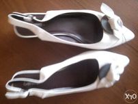 NOWE buty mały obcas białe balerinki, baletki, moga byc ślubne wesele