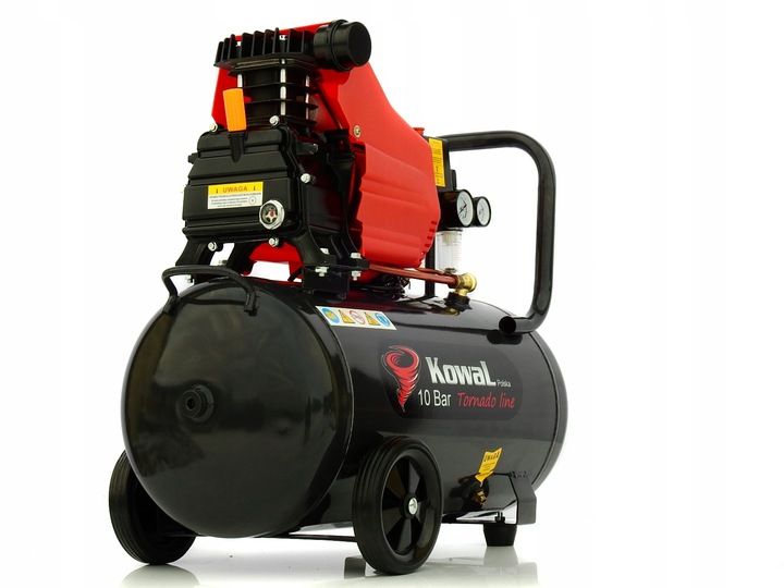 Profesjonalny 12bar Kompresor 50l Olejowy Tłokowy Sprężarka Pompa Powi