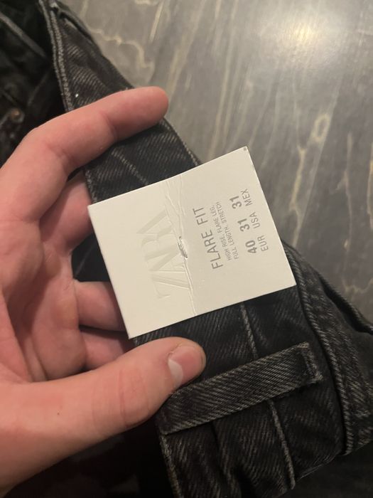 zara flared jeans 40 size
