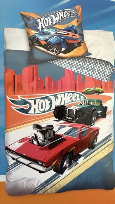 Pościel bawełna HOT WHEELS 160x200 nowa