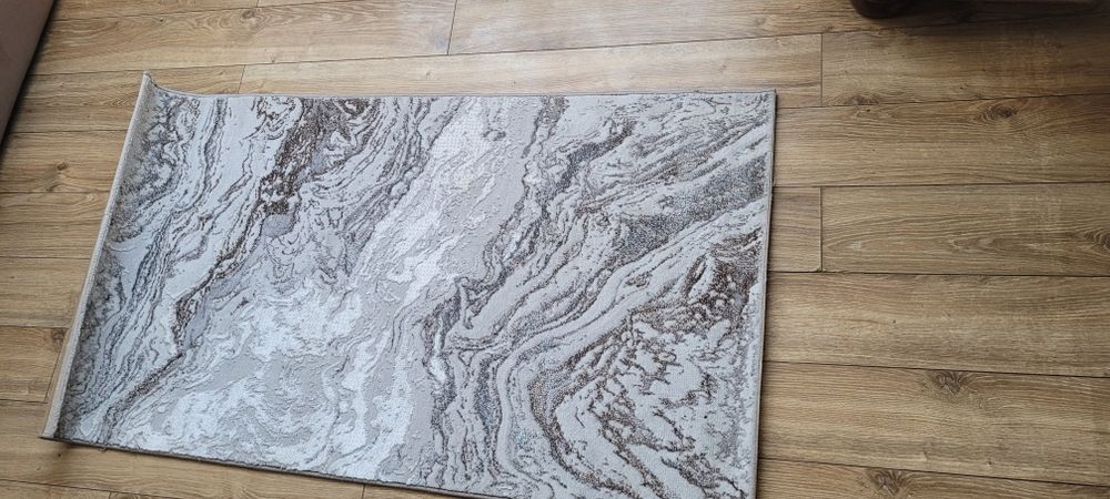 Dywan 150x80 Marmur Szary NOWY