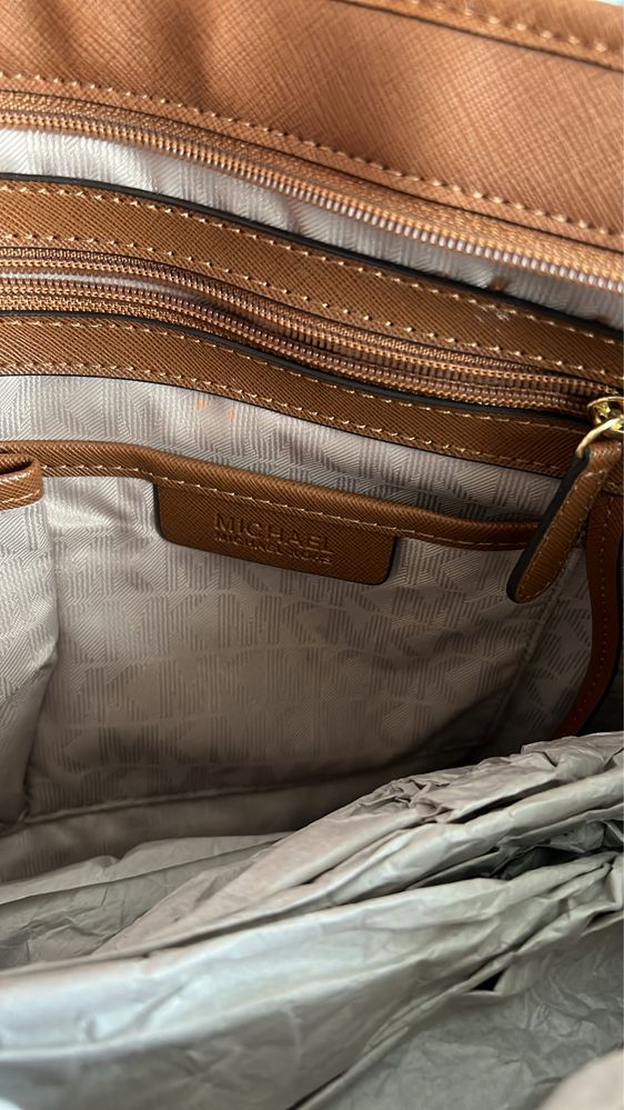 Torebka Michael Kors JET brązowa + worek przeciwkurzowy