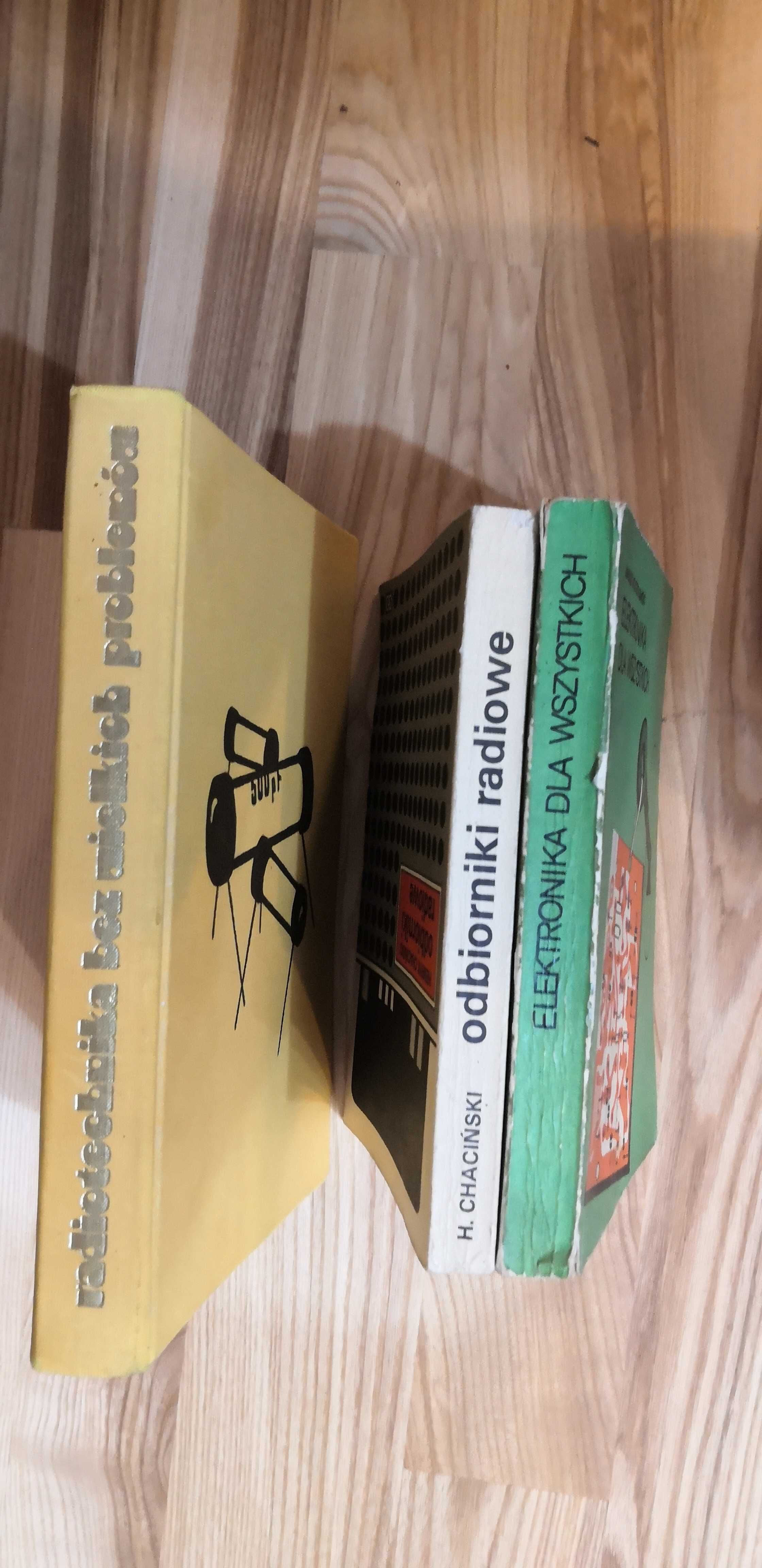 zestaw czterech książek  elektronika