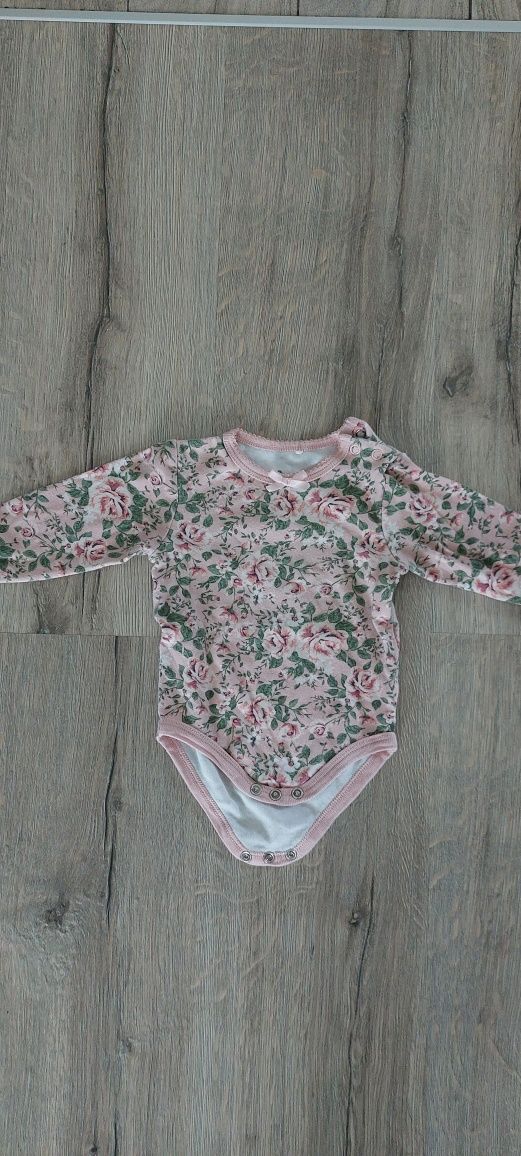 Body w kwiaty długi rękaw