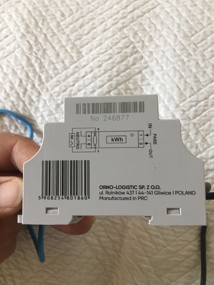 Contador de luz orno