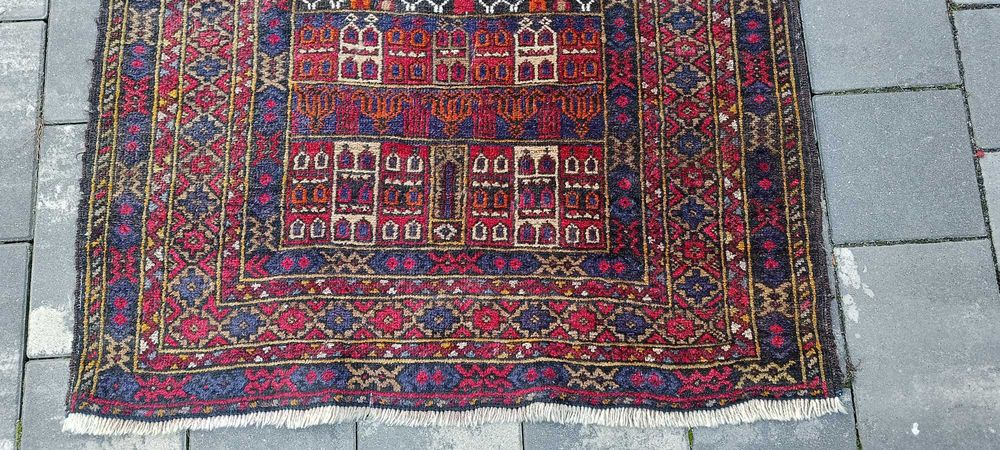 Afgański dywan wełniany tkany ręcznie 149 x 87 cm perski wełna Afgan