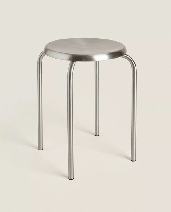 Banqueta de Aço – Zara Home (28x28x45 cm)