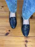 Skórzane granatowe mokasyny Gerry Weber r.40-41