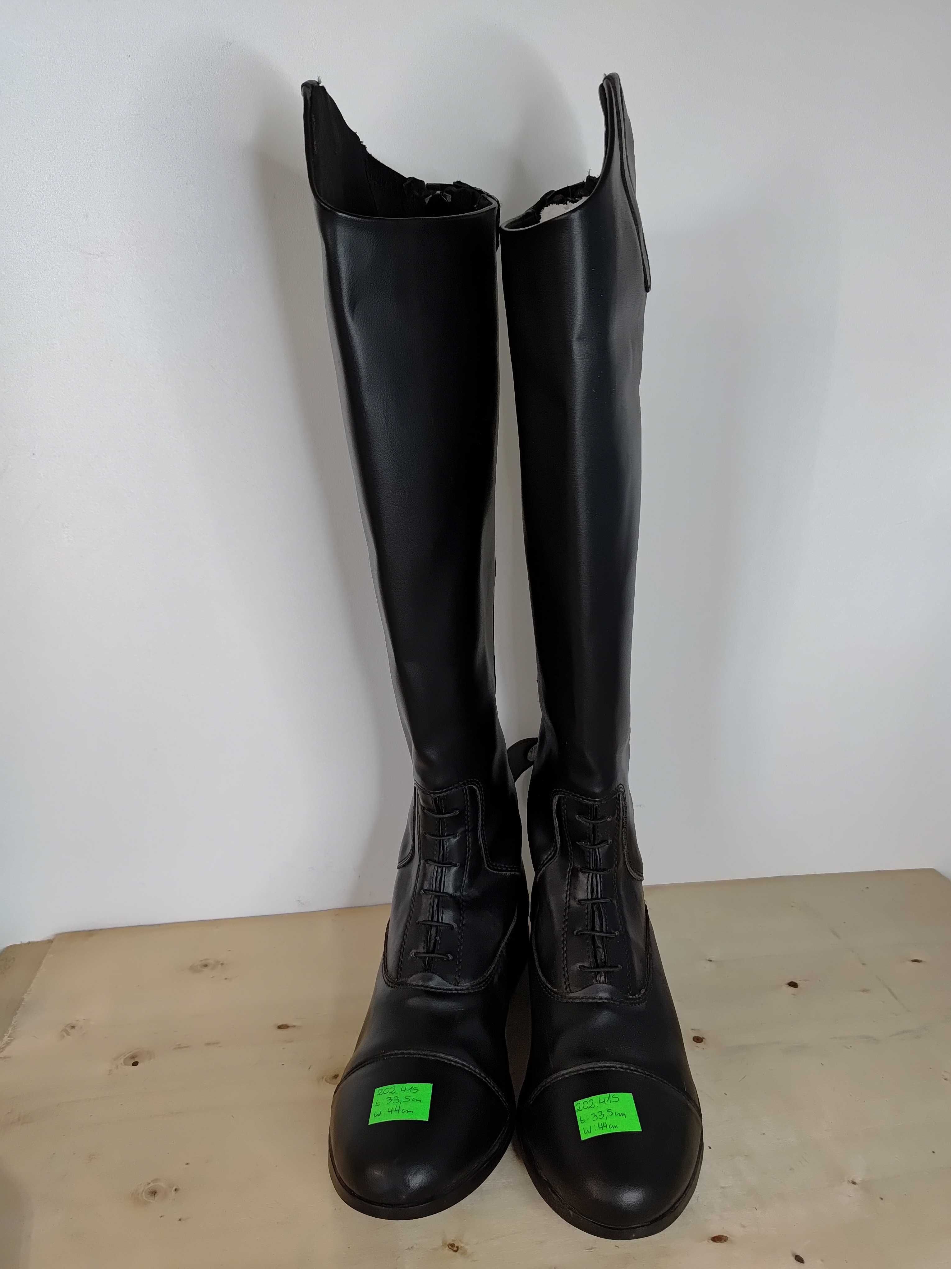 202.41. Oficerki Steeds Tender, roz: 41 Slim, łyd: 33,5cm, wys: 44cm