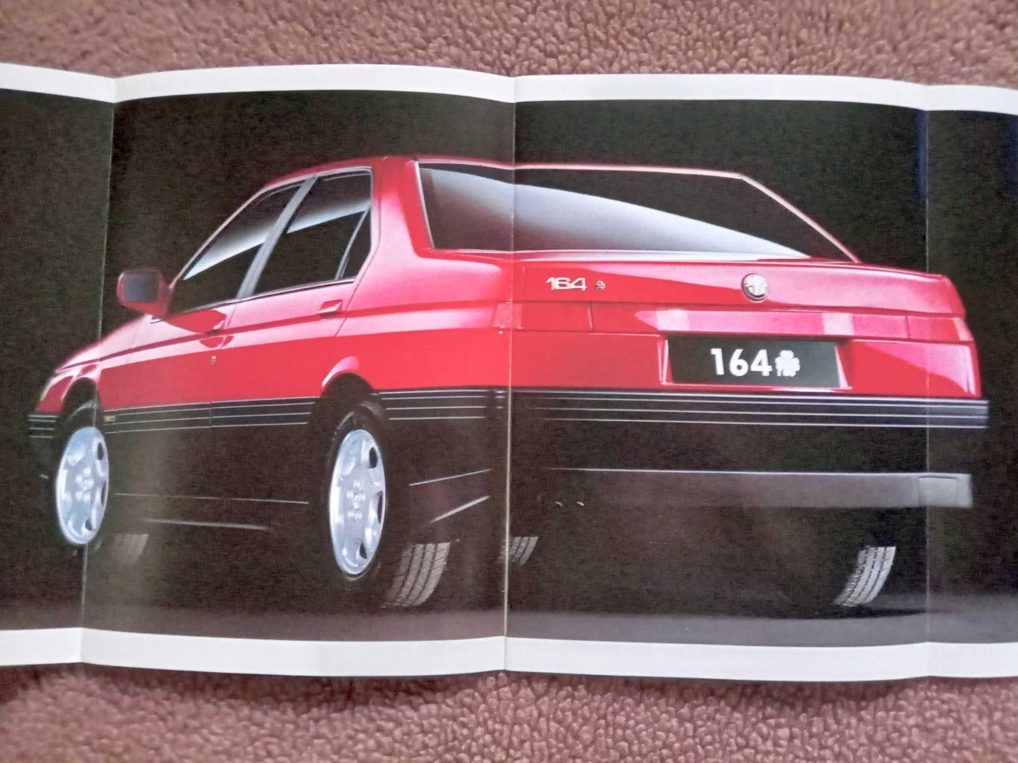 ALFA ROMEO 164 2.0 / 3.0 V6 - 1990 - prospekt 30 stron *WYPRZEDAŻ !