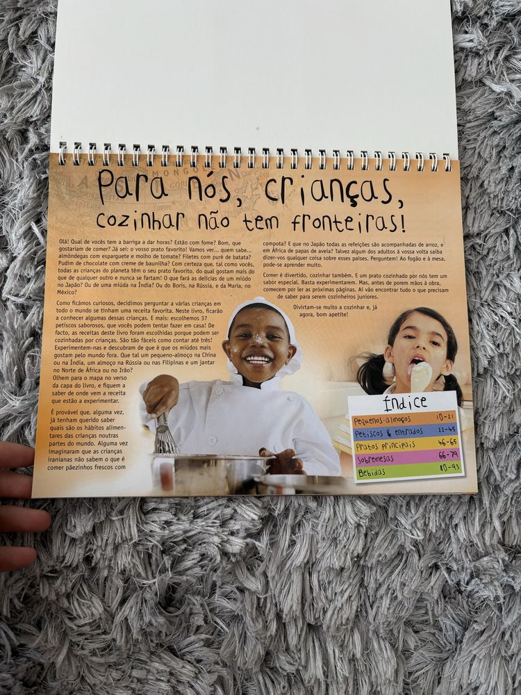 Livro de culinária para miudos