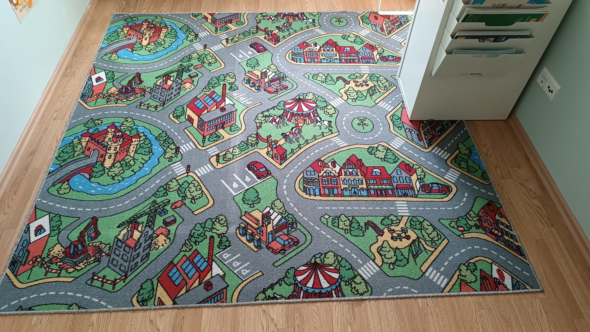 Dywan ulica do pokoju chłopca 200cm x 200cm
