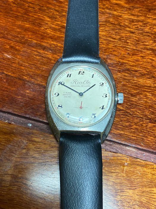 Relógio Suíço Rialto Special de Luxo Anos 30 Corda