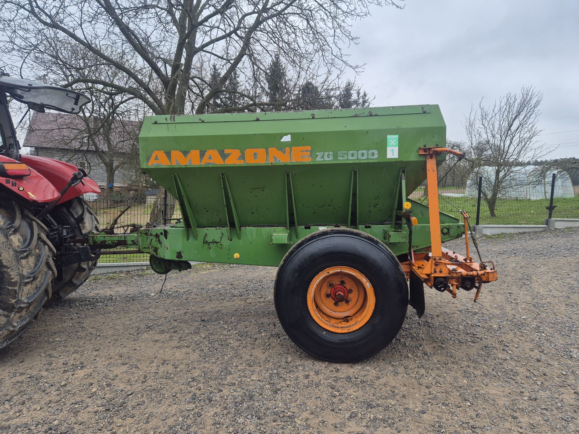 Amazone ZG 5000 ZGb rozsiewacz wapna zmijka