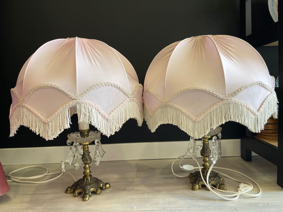 Par de candeeiros de mesa