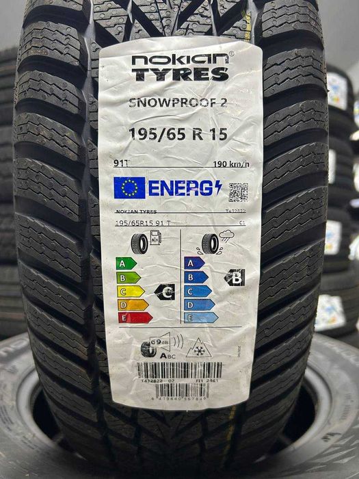 Шини нові 195/65R15 M+S 91T Snowproof 2 Nokian 2024