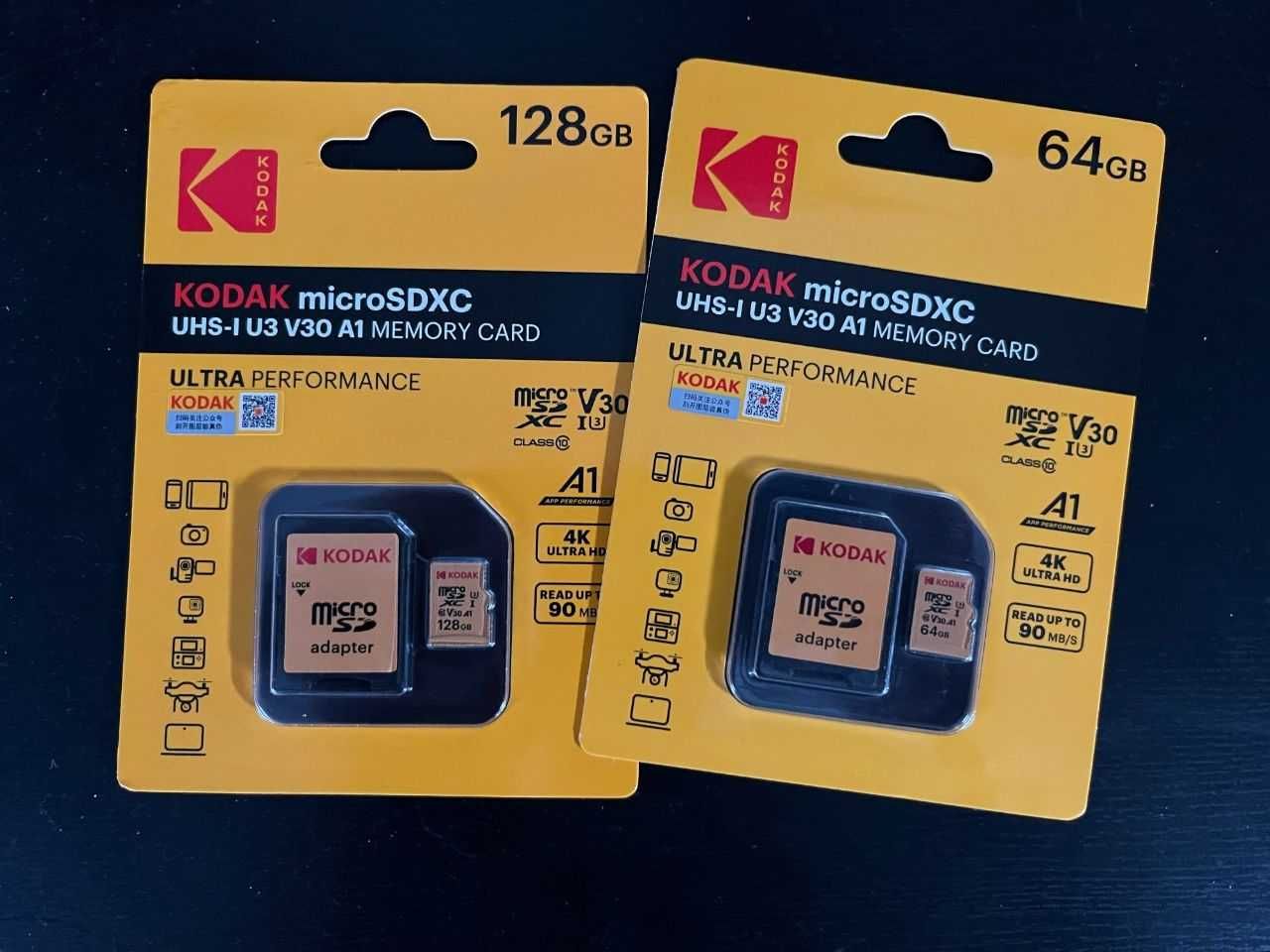 Оригинальная карта памяти Kodak 128GB microSDXC Card Class 10 (C10)