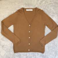 ZARA NOWY sweter kardigan karmelowy brązowy sweterek rozpinany m s 36