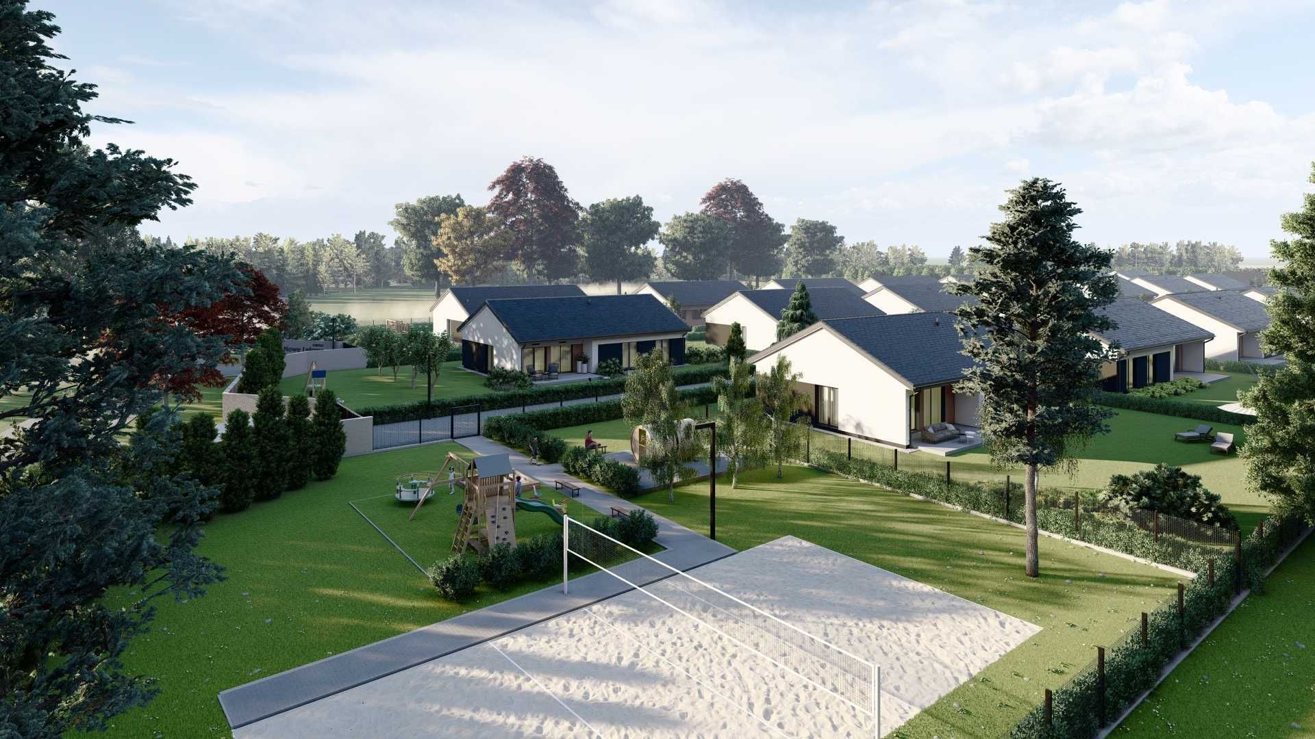 Parterowy, nowy wolnostojący dom 135 m2 / Zambrów