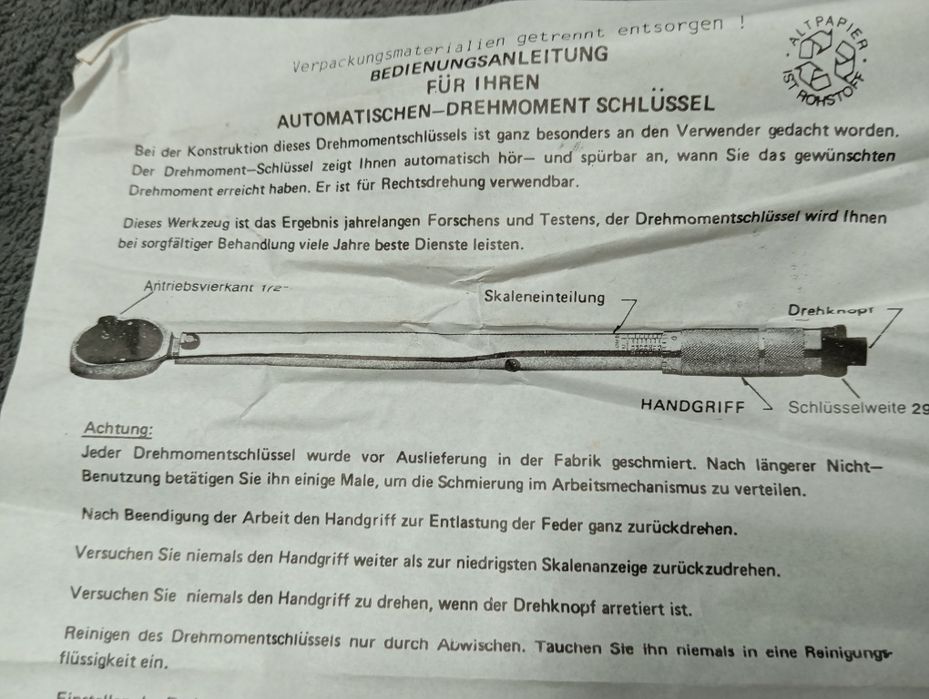 Chave dinometrica nova