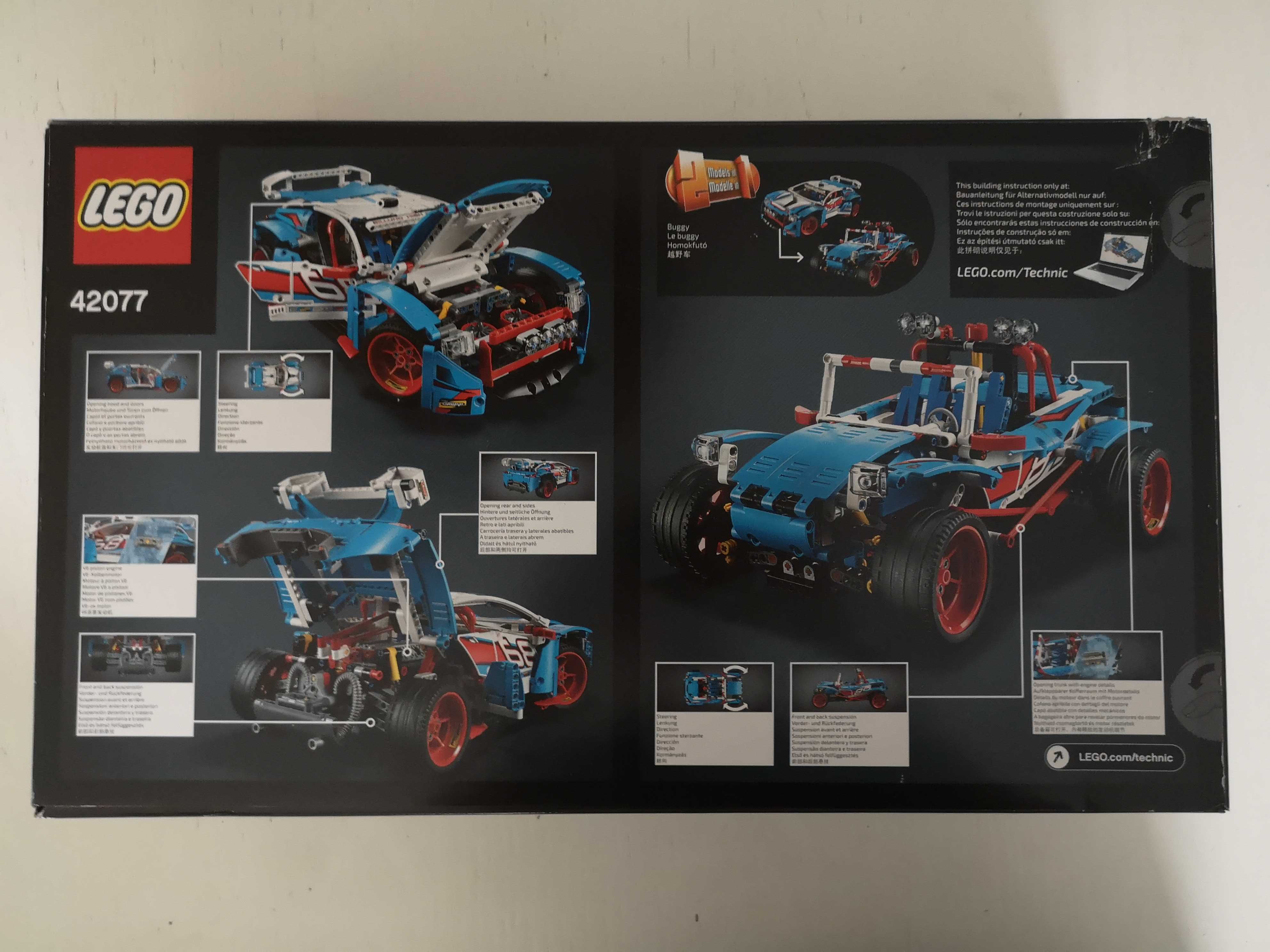 LEGO Technic Niebieska wyścigówka 42077