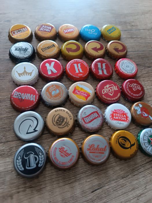 Kapsle z Brazylii zestaw 30 sztuk każdy inny