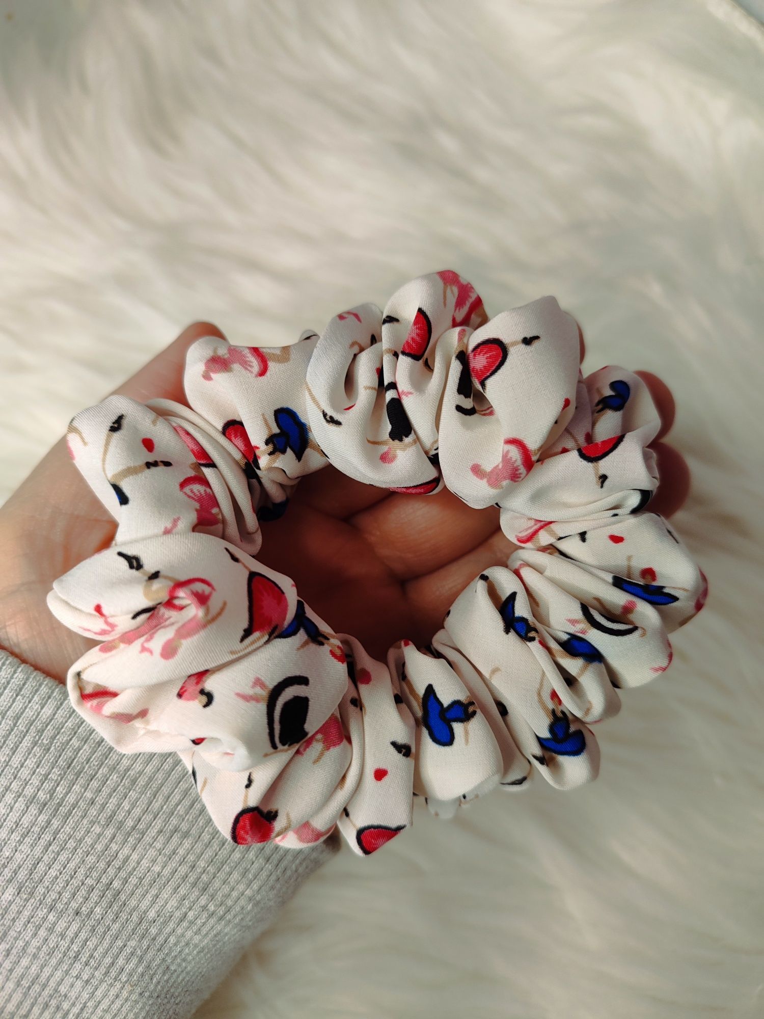 Scrunchie do włosów rozm S jedwab silk