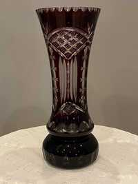 Duży kolekcjonerski wazon, Huta Szkła Kryształowego Violetta.