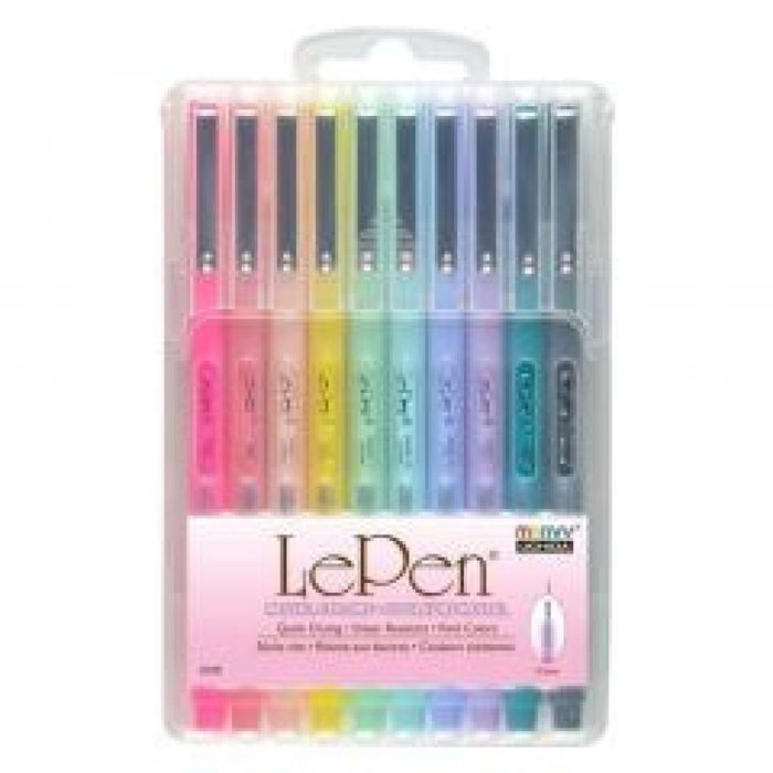 Cienkopisy Le Pen Pastel 10 kolorów Marvy blister,150x102 mm